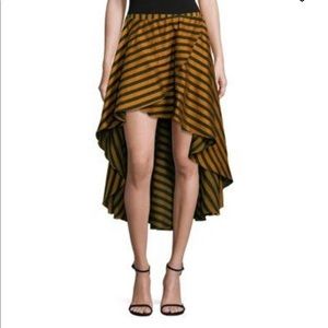 Caroline Constas Adele High Low Ruffle Skirt